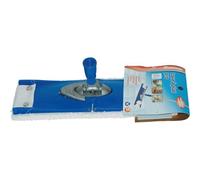 Support balai plat avec frange microfibre