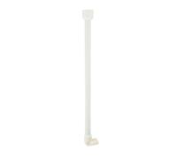Support Barre de rideau de douche 25mm Support plafond Chrome/Blanc