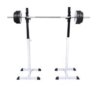 Support barres haltères longs musculation Noir G