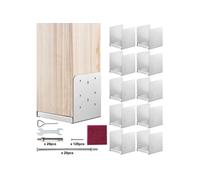 Support Base d'Ancrage Poteau Bois Acier Inoxydable Pour Porche 15,2x15,2cm 10PCS