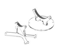 Support Batte de Baseball - Mural | Porte Batte Acrylique - Baseball Bat Wall Mount Rack - Lot de 2 Supports Transparents pour Collection, Vis Incluses, Décoration de Chambre Sportive Élégante.