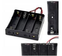 Support Batterie 4 x 18650 en Série - Boîtier Ouvert avec Fils 100 mm | 7,5x8x1,8 cm | Projets DIY