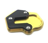 Support Bequille Moto LatéRale Kickstand Petite facette Stand Plaquette de support Support Plaque trame Fit Traquier Utilisez Utilisation adaptée pour BMW F900XR F900R 2020 Accessoires moto(Gold)