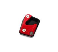 Support Béquille pour Panigale V4/S/SP Accessoires De Moto Béquille Pied Béquille Latérale Agrandisseur Béquille Latérale Plaque De Support D'extension(Red)