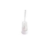 Support Blanc et Brosse Ronde Poils pour WC - - - Nylon