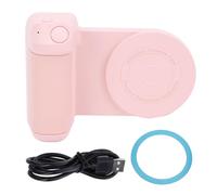 Support Bluetooth pour poignée de caméra magnétique, Support Photo pour poignée de Smartphone, Chargement sans Fil avec télécommande Bluetooth, pour Prise de Vue vidéo, (Rose)