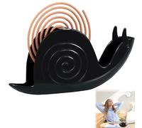 Support Bobine de Moustique,Mosquito Coil Holder,Support de Spirale Anti-moustiques,Boîte Anti-moustiques,Porte Spirale Anti Moustique en Métal,pour Extérieur,Cuisine,Salon Et Bureau,Noir