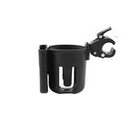 Support Boisson Moto Porte-gobelet Et Support De Téléphone 2 en 1 Universa ABS Antidérapant pour Bouteilles Noir