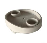 Support Boissons Spa Gonflable 26cm pour beige Support Boissons | 2 pour porte-gobelets, 1 pour plateau central, design pour beige élégant, plastique pour robuste, compatible spas gonflables