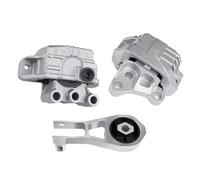 Support boite vitesse Compatible Avec Jeep Pour Compass 2.4L 2017-2020 Pour Renegade 2.4L 2015-2020 Kit 3 Supports Fixation Moteur Boîte Vitesses Référence 68258599AA