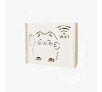 Support Box Internet Vertical Mural étagère TV Support Mural boîte de Rangement Petit Support Mural Bois Support Mural Bois,B24x8.5x20cm