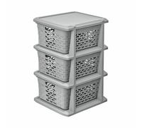 Support BranQ 3 paniers extensibles universel gris coton 1783