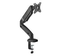 METRONIC 451076 Support Bras Articulé pour Ecran - Moniteur PC de 17 à 32 Pouces (43-81 cm) jusqu'à 9 Kg VESA Max : 100x100 - Rotation & Inclinaison - Noir