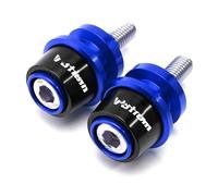 Support Bras Oscillant pour SU&ZU&KI V-Strom 650/XT 1000/XT 1050XT 250 VStrom DL650 DL1000 DL250 2022 Moto 8MM CNC Aluminium Bras Oscillant Bobine Curseur Support Vis(Blue)