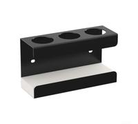 Support brosse dents acier 15x8cm Support brosse dents acier | Acier traité, finition noire mate, résistant oxydation, humidité, pour facile entretien