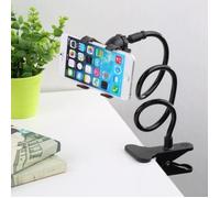 Support Bureau Lazy pour ASUS ROG Phone II Smartphone Pince Clip Universel Flexible Reglable (NOIR)
