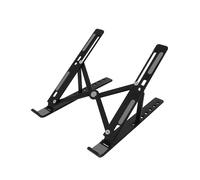 Support Bureau Macbook Ordinateur Portable Hauteur Ajustable Pliable Noir