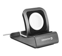 Support Bureau pour Chargeur MagSafe Apple Watch Aluminium Swissten Gris