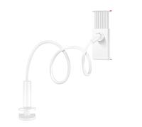 Support Bureau pour Smartphone et Tablette Rotatif Bras Flexible Blanc