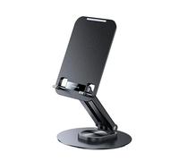 Support Bureau pour Tablettes et Smartphones 4.7 à 12 Pliable Rotatif 360° Noir
