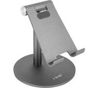 Support Bureau Tablette Smartphone Base Stable Chanière LinQ HD3286 Noir Gris G