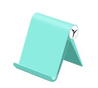 Support Bureau Tablette / Téléphone Réglable Multi-positions Pliable Turquoise
