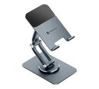 Support Bureau Universel et Rotatif Fold Stand 2 Aluminium Bras Articulé,Gris