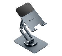 Support Bureau Universel Pliable et Rotatif Fold Stand 2 Aluminium Bras Articulé Forcell Gris
