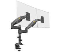 Support bureautique avec Ressort à gaz pour Deux écrans LCD 17″ - 27″ (43 cm - 69 cm de Diagonale) et Jusqu’à 9 kg chacun