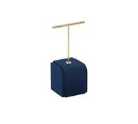 Support Buste Pour Collier Window Jewelry Display Props Blue Velvet Leather Portrait Neck Necklace Live Rack(5 * 12.5cm)