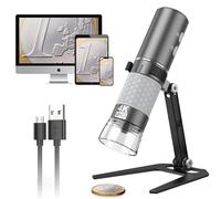 Support Bysameyee en Alliage d'Aluminium pour Microscope USB/Wi-Fi Numérique - Monture Universelle en Métal avec Étui de Transport (4K)