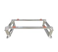 Support CA robuste en acier inoxydable - Solution de montage universelle pour climatiseurs et pompes à chaleur - Support d'installation de condensateur