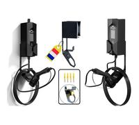 Support Câble Voiture Électrique E-Drive - Acier Thermolaqué Anti-UV, Sécurisé, Fabriqué en France, Type 2, 13x9cm