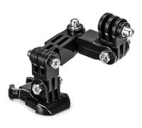 Support Caméra Casque, Base à Boucle en J for Fixation Frontale | Accessoires Compatibles avec GoPro Hero 4 5 6 7, Yi 4K et SJCAM, Bras Réglable for des Prises de Vue Stables