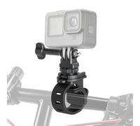 Support Caméra d’Action pour Vélo Compatible avec GoPro Insta360 et DJI | Rotation 360°, Bande en Silicone Haute Élasticité, Quick Release par Pression, pour Vélo, VTT, Route et Outdoor