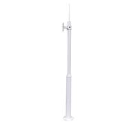 Support Caméra de Sécurite Caméra Sécurité Extérieure À 360°, Support Segmenté avec Tube Acier Galvanisé, Montage sur Poteau, pour Usage Commercial Domestique(A Type,3 Sections 16.4ft/5m)
