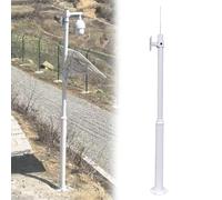 Support Caméra de Sécurite Poteau de Surveillance en Acier avec Bras de caméra, poteaux de sécurité extérieurs pour écoles, Places et Intersections, Colonne de Surveillance Universelle(14.8ft/4.5m)