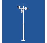 Support Camera Exterieur, Poteau Camera Surveillance, Support pour Systèmes de Vidéosurveillance Extérieurs(400cm/157in)