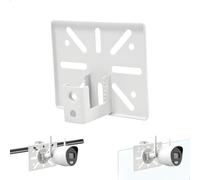 Support Camera Exterieur Support Appareil Photo Camera Bebe, Châssis de Surveillance Universel à Pince Métallique Conception à Dents Antidérapantes Adaptée à une Installation sur un Poteau, Blanc