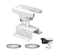 Support Camera Exterieur Support en Métal Massif pour Caméras De Sécurité, Support Caméra Extérieur pour des Tailles de Tube Jusqu'à 200 mm pour Caméras CCTV, Projecteurs LED Mural