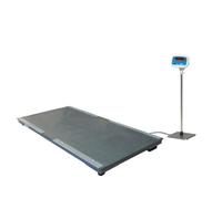 Support caoutchouc avec kit de fixation pour balances pour animaux Kerbl PS 1000 - blanc/argenté - 132x51x4 cm