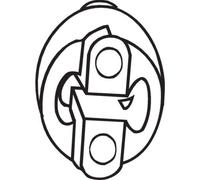 Support caoutchouc, échappement BOSAL 255-427