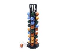 Support Capsule Nespresso, Porte Dosette Capsules Café Rotatif 360 Degrés, Noir Distributeur Capsule Range 40Pcs