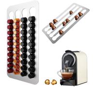 Support Capsules Nespresso - MARSEE - Acier inoxydable - 40.5x22cm - 3M - Rangement moderne