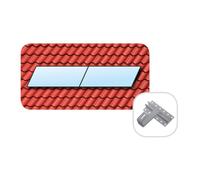 Support capteur plan pour toit incliné FK 253 HA-4A Transverse 1 Kit de base 30°