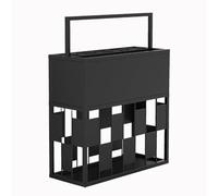 Support carré en métal de grande capacité pour entrée commerciale et domestique, parfait pour les hôtels et les entreprises Noir