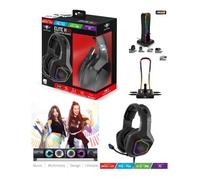 Support Casque avec 4 Ports USB + CASQUE PRO GAMER EH50 RGB + Pack 2 enceintes SoundPhonic USB 2.0 LEDS RGB - 6W RMS Barre de son RG
