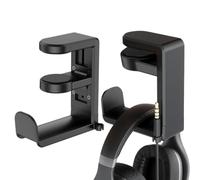 Support Casque Bureau Travail Base Pivotante À 360 Degrés Avec Rangement De