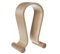 Maclean Support casque en bois MC-815 Universel design moderne Noyer ou chêne