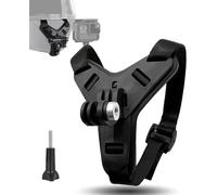 Support Casque Moto Camera pour Go Pro Support pour Gopro Menton pour GoPro avec Une Vis pour GoPro Hero 13/12/11/10/9/8/7/6/5, pour Osmo Action, pour Session, pour SJCAM